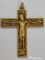 Cruciuliță Veche Din Metal Aurit