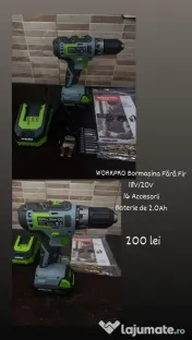 Bormasina fără fir Workpro 