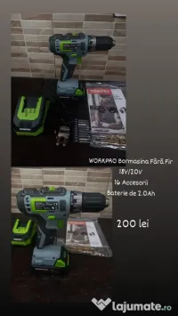 Bormasina fără fir Workpro 
