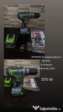 Bormasina fără fir Workpro