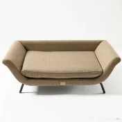 Canapea Bej - Retro BRAUBRAU pentru Câini și Pisici 