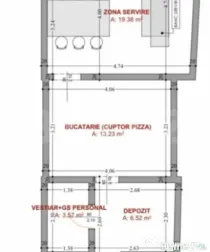 Spațiu comercial alimentație publică, 45 mp, zona The Off