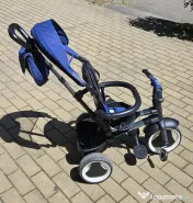 Tricicleta pliabila pentru copii Rito Plus, Albastru, 12-36 luni, Qplay 