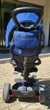 Tricicleta pliabila pentru copii Rito Plus, Albastru, 12-36 luni, Qplay 