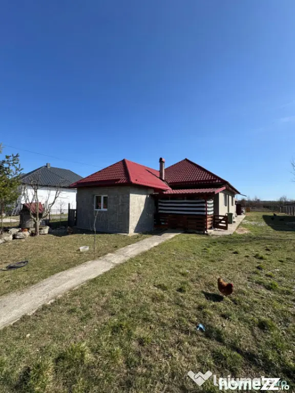 Casă 2022 în Hideaga, 80 mp utili, teren 14 ari, garaj, mo