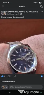 Vînd un superb ceas Doxa 