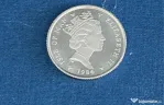 Moneda platina Isle of man 1/10 oz Elisabeth II 1986