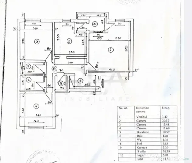 3 camere, et 2/4, 81,40 mp-Drumul Sarii, Al Platanului