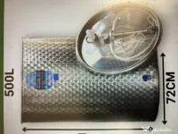 Vand cisterna inox cu capac flotant și fund plan – ARIA Pe 