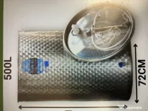 Vand cisterna inox cu capac flotant și fund plan – ARIA Pe