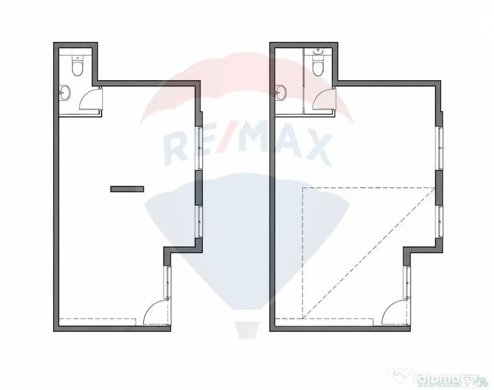 Spațiu comercial de inchiriat (163.3 mp) - zona Gării