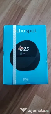 Boxa smart Amazon Echo Spot 2024 Display touch 2.83" Wi-Fi Negrul 