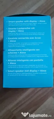 Boxa smart Amazon Echo Spot 2024 Display touch 2.83" Wi-Fi Negrul 