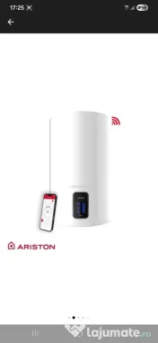 Boiler electric Ariston Lydos Wi-Fi 80L, 1800 W,  rezervor emailat cu Titan 