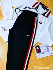 Trening bumbac TH,diverse mărimi, pantaloni conici, buzunare laterale, logo brodat 