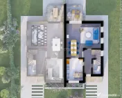 Duplex 4 camere-Buda-Pereti dublii tencuiti-Toate utilitatil 