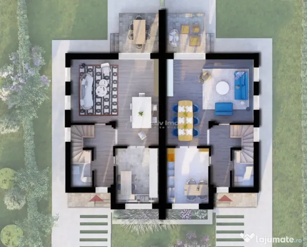Duplex 4 camere-Buda-Pereti dublii tencuiti-Toate utilitatil