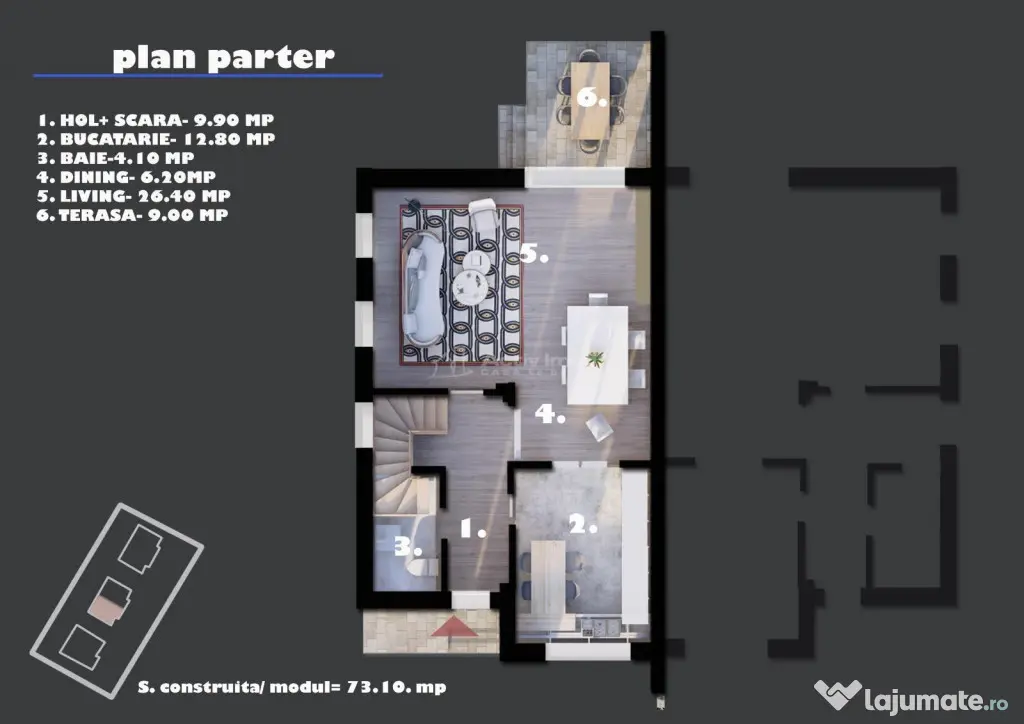 Duplex 4 camere-Buda-Pereti dublii tencuiti-Toate utilitatil
