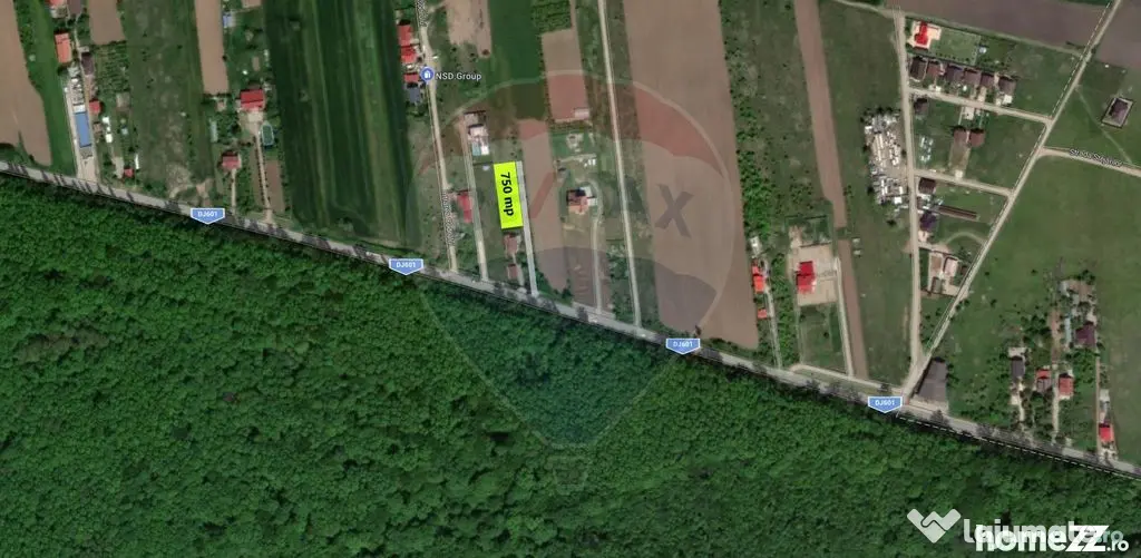 Teren intravilan, langa padure, 752 mp, Bolintin-Deal