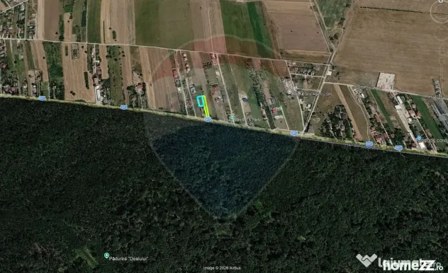 Teren intravilan, langa padure, 752 mp, Bolintin-Deal