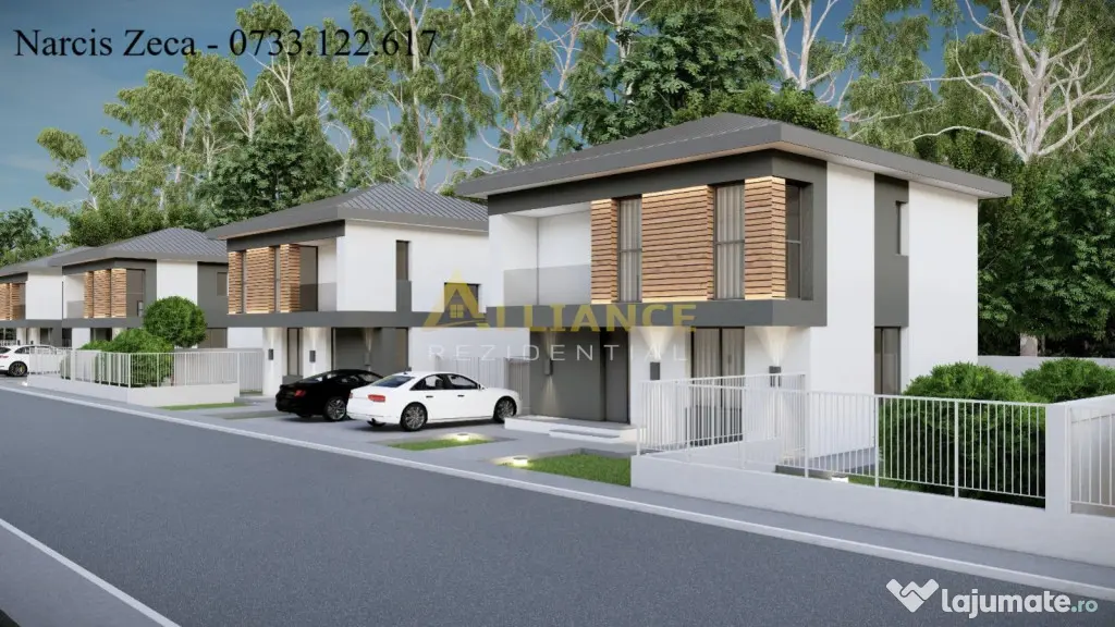 Casa individuala P 1E - 4 camere 2 bai - teren 330mp - 300m