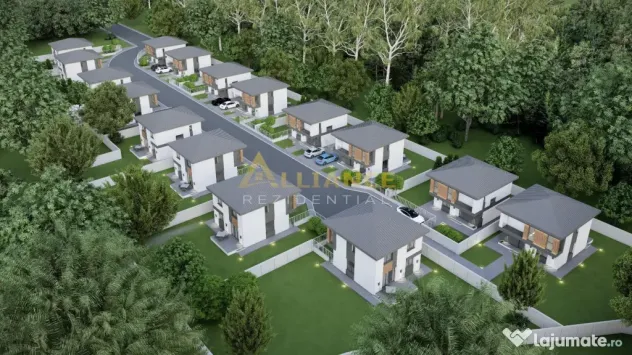 Casa individuala P 1E - 4 camere 2 bai - teren 330mp - 300m