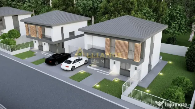Casa individuala P 1E - 4 camere 2 bai - teren 330mp - 300m