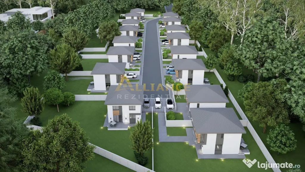 Casa individuala P 1E - 4 camere 2 bai - teren 330mp - 300m