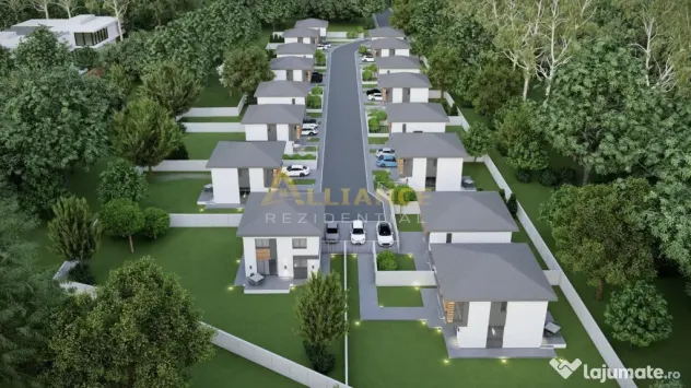 Casa individuala P 1E - 4 camere 2 bai - teren 330mp - 300m
