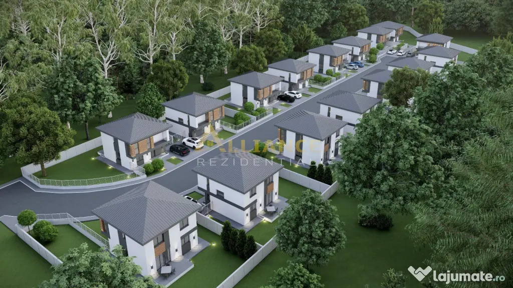 Casa individuala P 1E - 4 camere 2 bai - teren 330mp - 300m