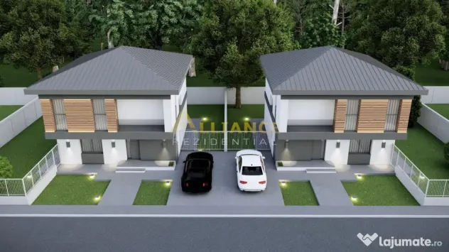 Casa individuala P 1E - 4 camere 2 bai - teren 330mp - 300m