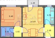 2 camere, 3/10, renovat-Drumul Taberei 
