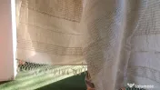 Marama / naframa veche vintage - bumbac si ata, de la costum popular, stare buna 