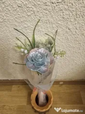 Buchete cu flori din ceara de soia 