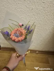 Buchete cu flori din ceara de soia 