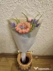Buchete cu flori din ceara de soia 
