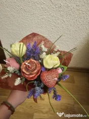 Buchete cu flori din ceara de soia 