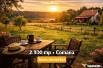 Teren intravilan Comana 2.300 mp în Comana Giurgiu, aproape