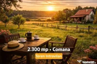 Teren intravilan Comana 2.300 mp în Comana Giurgiu, aproape 