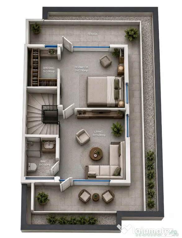 Casa individuala P+2E | 185 mp utili | Curte proprie | Chitila padure