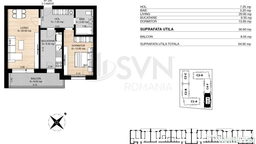 Apartament 2 camere NOU l Pipera l Miluna Rezidential