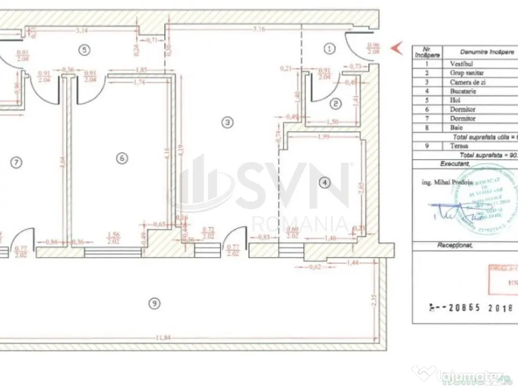 Apartament 3 camere de l Terasa 27 mp l Belvedere Residences
