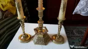 Set alcatuit din 3 sfesnice bronz masiv foarte vechi