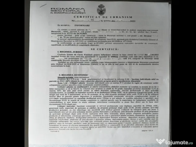 Teren 1000 mp Sisesti