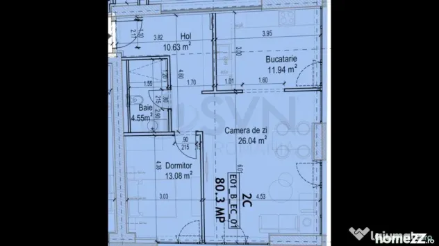 Apartament 2 camere 80 mp One Lake District vedere lac