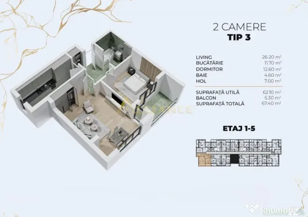 Apartament 2 camere decomandat – Popesti Leordeni || ...