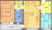 2 camere, 5/8, anvelopat, 53mp-Drumul Taberei 