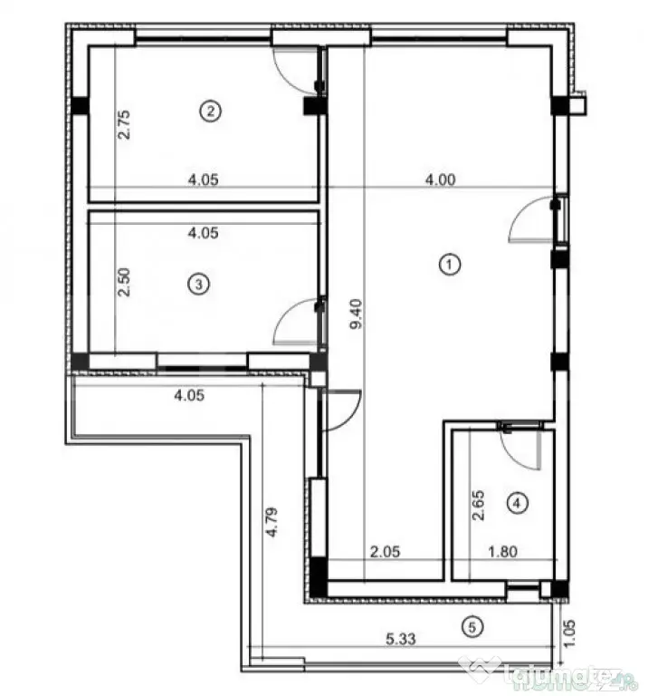 Apartament cu CF, 3 camere, 58 mp, zona Vivo Mall - Cluj-Napoca (Cluj)