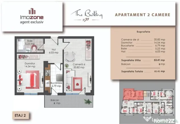 2 camere | Prelungirea Ghencea | 61.41 mp | Etaj 2 | Fina...