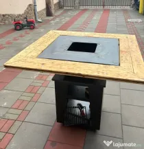 grătar cu plita
